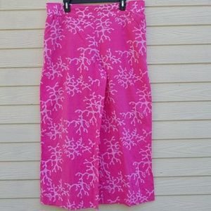 Lilly Pulitzer Palazzo Pant, Pink Coral Reef, XL